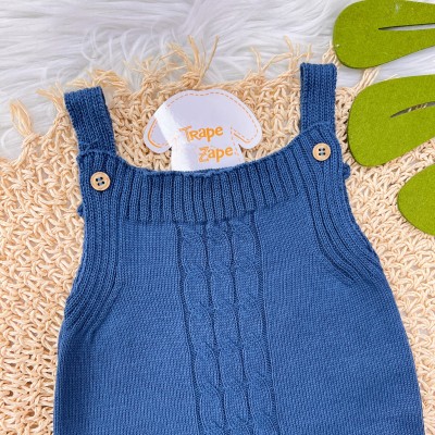 Jardineira de  Linha Trança Jeans